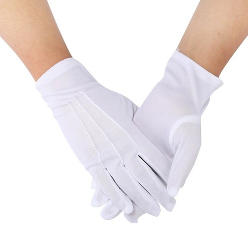 Pair white formal gloves - 1,