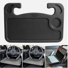 Car Steering Wheel Tray Eating Food Stand  Laptop Table Mount Desk Black Holders