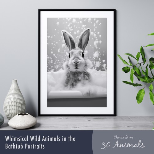 Wild animal the bathtub - wild, in