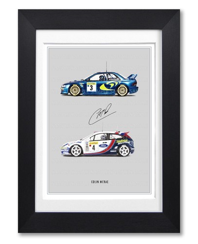 Colin mcrae signed poster - mcrae,