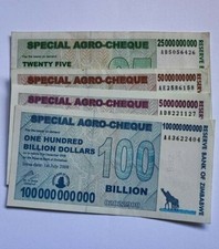Zimbabwe 5 , 25 , 50 , 100