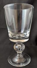 Steuben Crystal Clear Glass Ball Knopped Drinking Glass American
