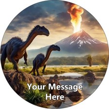 Dinosaur Volcano Personalised