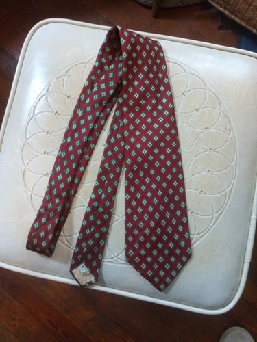 Vintage 1940s red silk - silk, italian