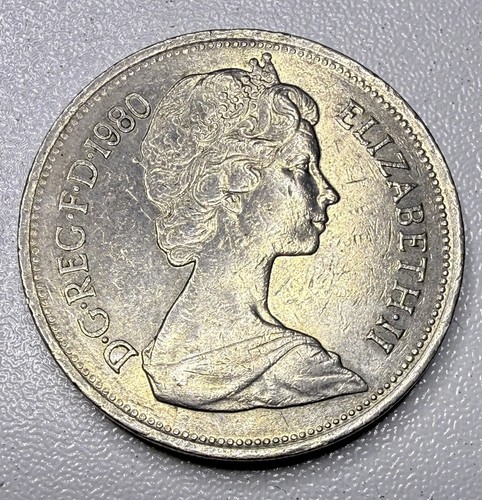 Large 1980 10p - ten, coin