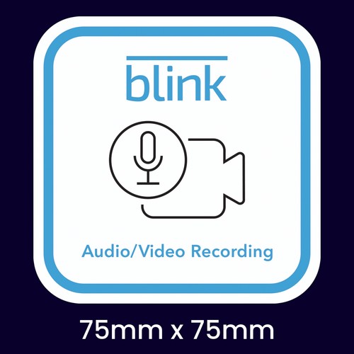 Blink security sticker - blink, 24/7