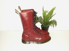 Dr. Martens 1914 cherry red leather boots 14-eyelet uk 7 eu 41 us 8 (1119)