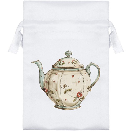 Floral teapot satin - teapot',