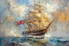 Hms Victory Style Sail Ship