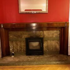 Original Art deco 1920s Mahogany fireplace mantel surround