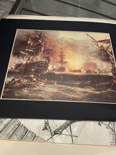 Hms victory print coloured - print,