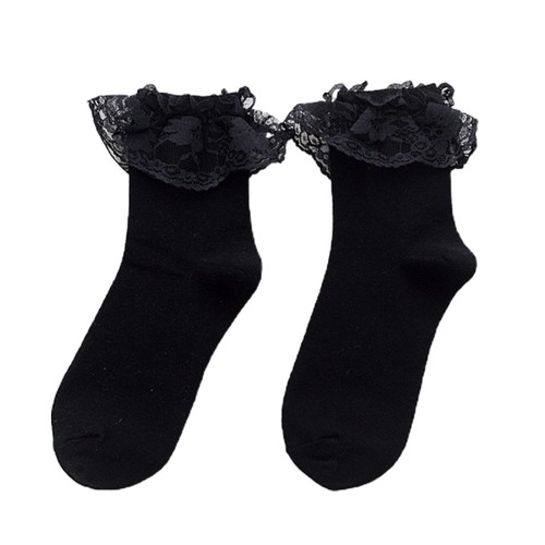 Women ruffle frilly socks - women,