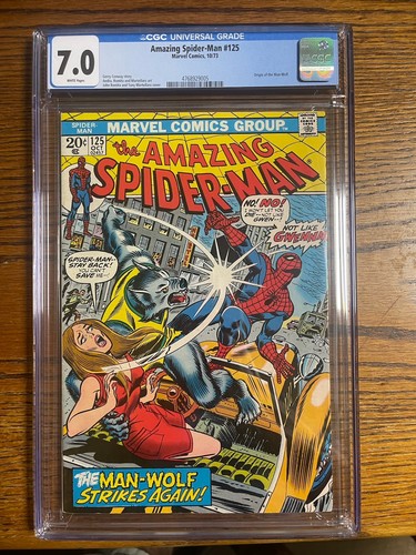 Spider man 125 cgc - spider-man, white