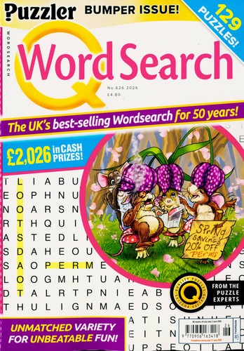 Puzzler wordsearch magazine - q,