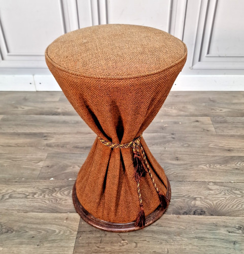 Vintage drum stool - drum, upholstered