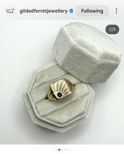 9ct Gold & Old Cut Ruby Set