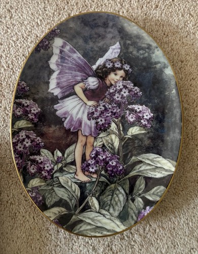 Heliotrope fairy oval plate - heliotrope,