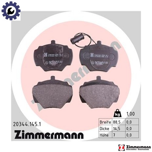 Brake pad set disc - brake,