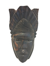 Tribal Art Ebony Wall Mask