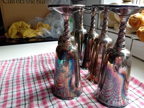 Vintage silver plated - silver-plated, wine