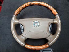 WOOD / HALF LEATHER STEERING WHEEL - Jaguar S-Type 1999-2007