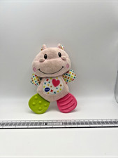 Vtech Baby My 1st Hippo Pink Hippoptamus Squeaky Teether Crinkle Soft & Rattle