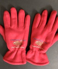 Red mittens fleece - red, lined