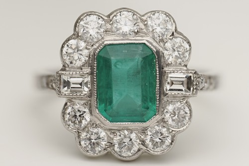 Emerald and diamond - emerald,