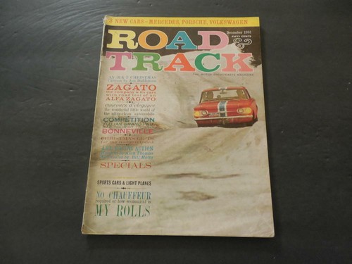 Road track dec 1961 zagato - track,