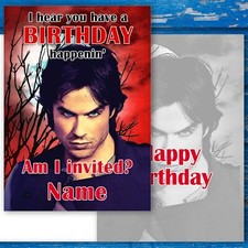 Vampire Diaries Birthday Card