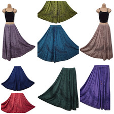 Boho Maxi Skirt Embroidered