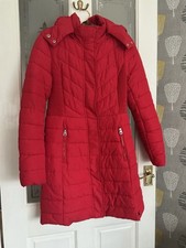 Joules Ladies Coat Size 10 Red