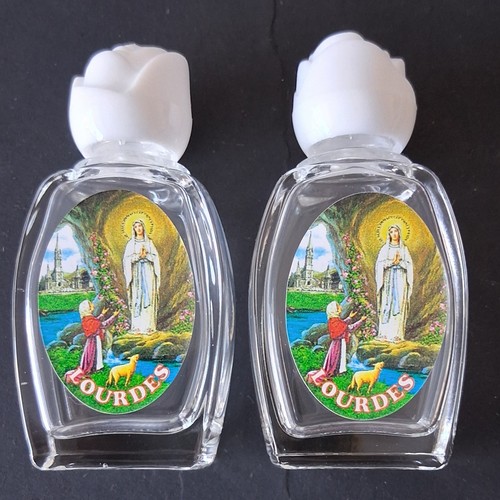 Glass holy water bottles - glass, pack