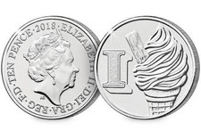 2018 I Ice Cream A-Z 10p Letter Ten Pence Uncirculated Coin UNC