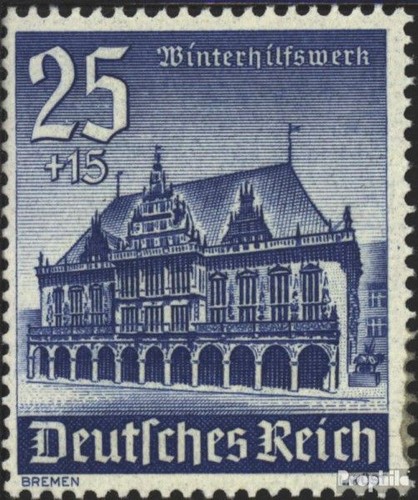 German empire 758 with hinge - german,
