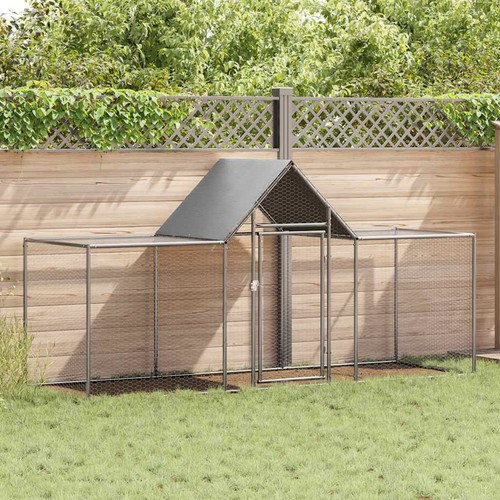 Chicken coop silver galvanised - coop,