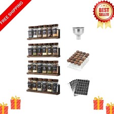 Wooden Lid Magnetic Spice Rack