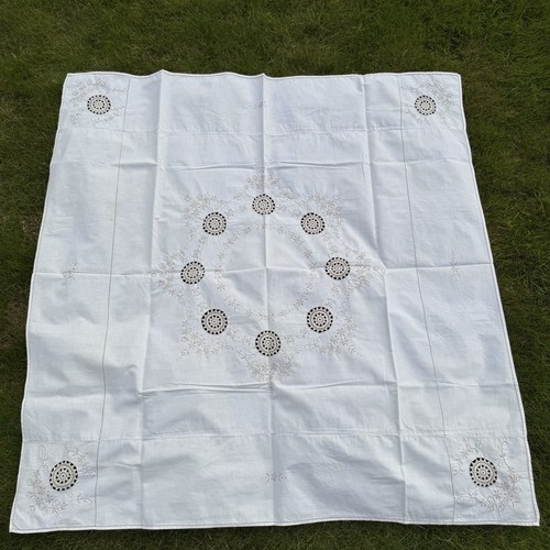 Vintage square cotton linen - vintage,