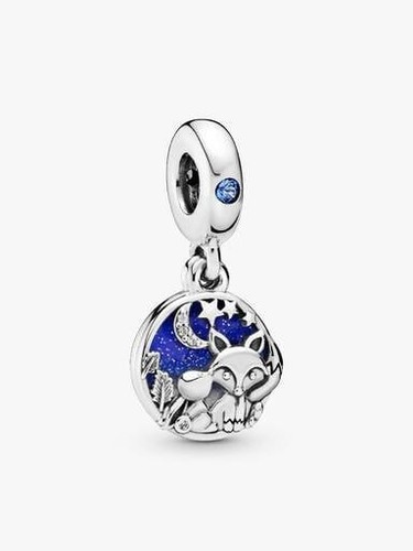 Pandora sterling silver fox - fox, &