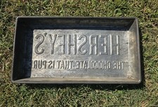 Vntg 100 yr 5lb / 10lb HERSHEY'S Industrial Chocolate Bar Mold 19 x 10 x 2-1/2" 