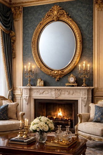 Oval antiqued gold ornate - oval,