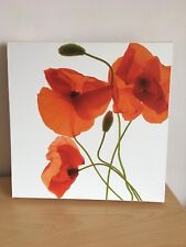 Laura Ashley Red Poppies Poppy Canvas Print Picture Wall Art Flowers Vintage