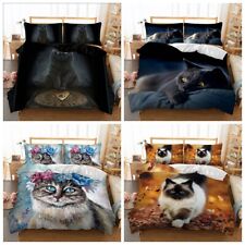 Cat Duvet Quilt Cover Set with