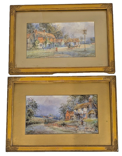Pair nisbet watercolour - nisbet,