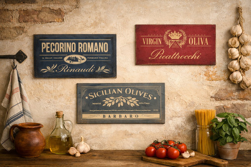 Olive oil advertising wood - olive,