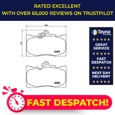 Brake Pads Set fits LEXUS