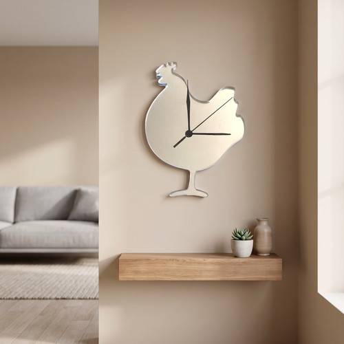 Cockerel wall clock - cockerel,