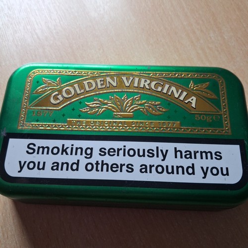 Golden virginia empty tobacco - golden,