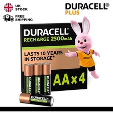 4X Duracell AA Rechargeable 2500mAh Batteries Ultra HR6 NiMH Pre Charged Battery