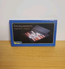 Philos Travel Magnetic Backgammon Set Boxed Board Game